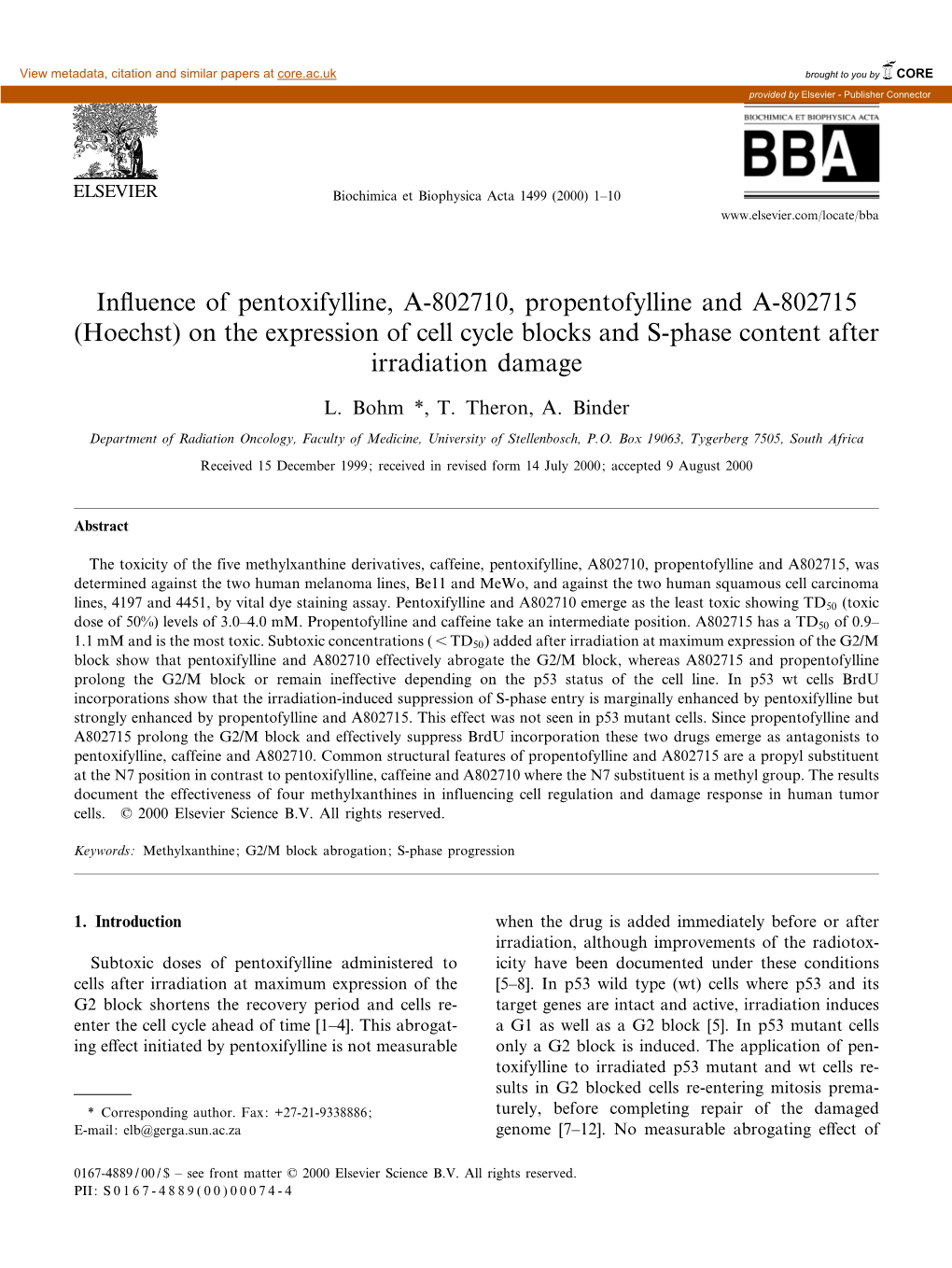 On the Expression of Cell Cycle Blocks and S-Phase Content After Irradiation Damage