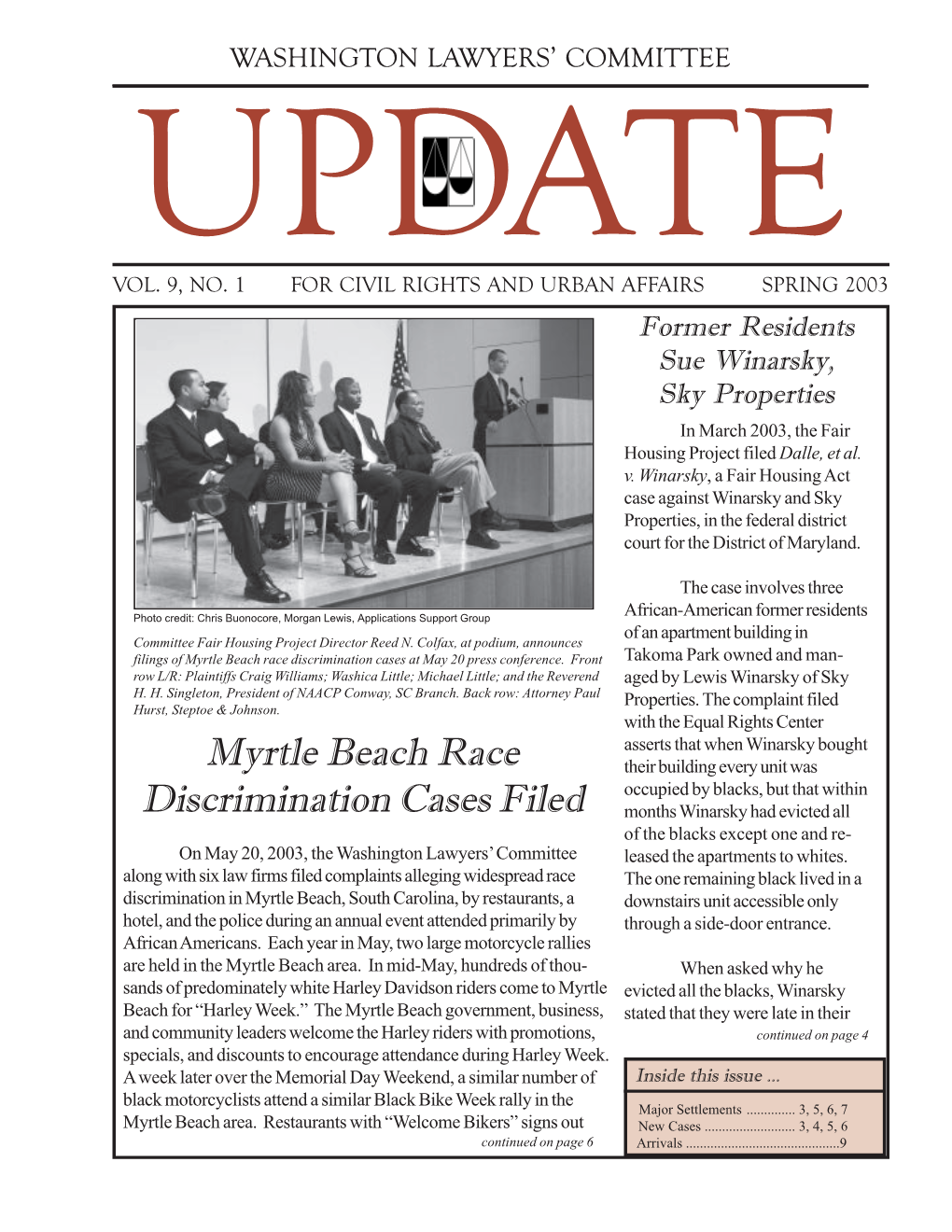 Myrtle Beach Race Discrimination Cases Filed