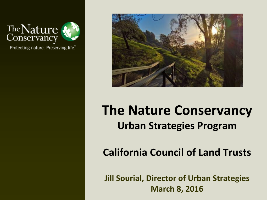 The Nature Conservancy Organizational Overview & Outline DocsLib