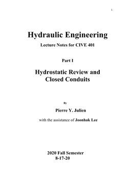 Hydraulic Engineering