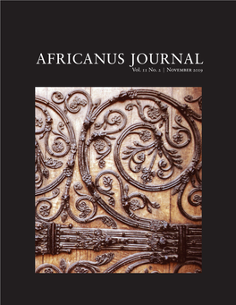 AFRICANUS JOURNAL Vol