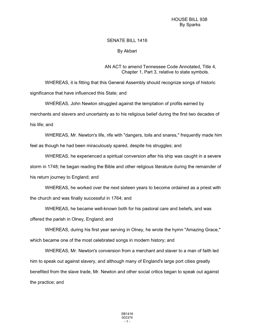 HOUSE BILL 938 by Sparks SENATE BILL 1416 by Akbari an ACT to Amend Tennessee Code Annotated, Title 4, Chapter 1, Part 3, Relati