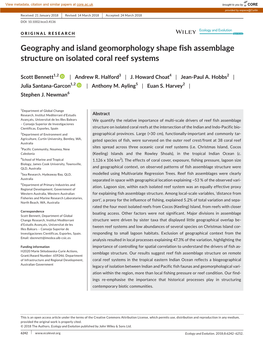 Geography and Island Geomorphology Shape Fish Assemblage Structure on Isolated Coral Reef Systems