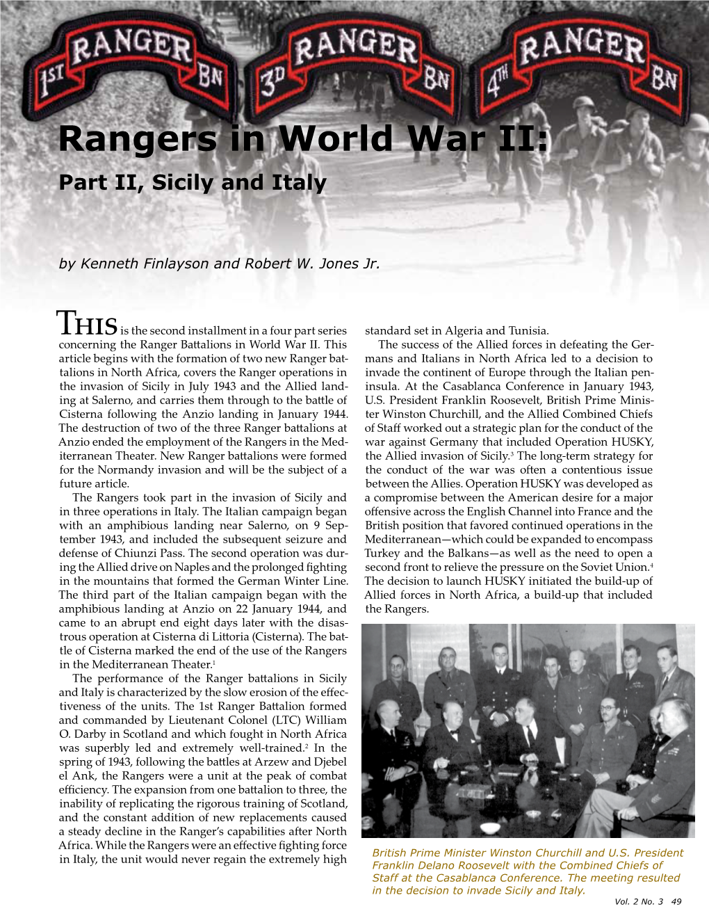 Rangers in World War II: Part II, Sicily and Italy