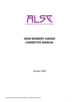 John Newbery Award Committee Manual