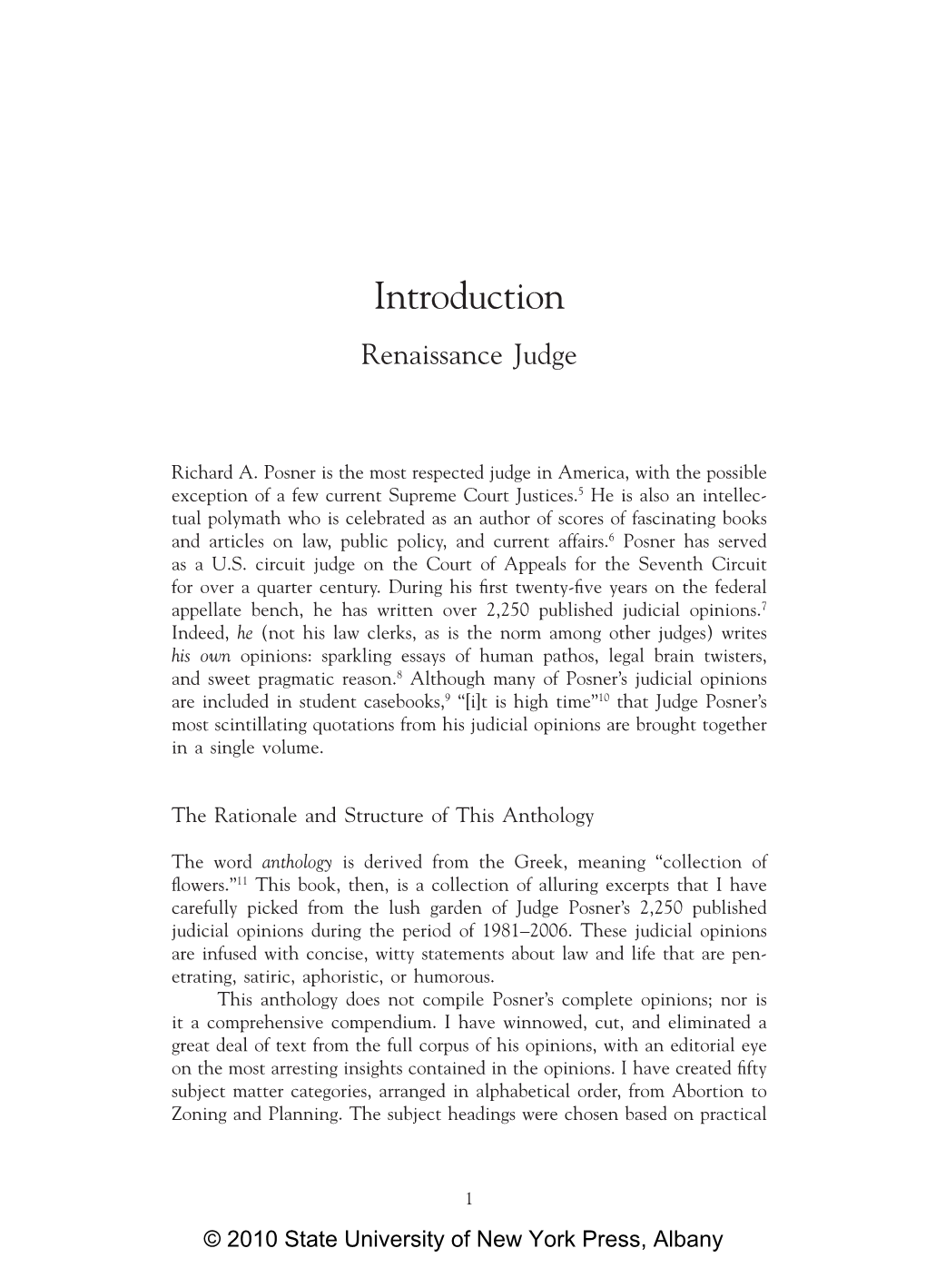 The Quotable Judge Posner Ease of Reference; to Avoid Confusion, Subheadings Are Avoided