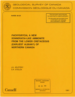 Canada Commission Geologique Du Canada