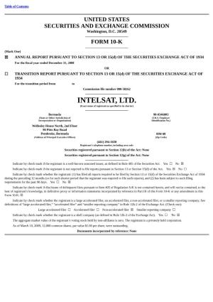 INTELSAT, LTD. (Exact Name of Registrant As Specified in Its Charter)