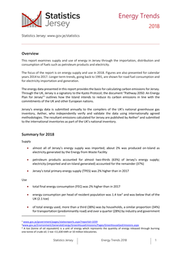 Jersey Energy Trends 2018 Report