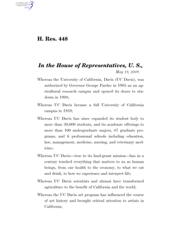 H. Res. 448 in the House of Representatives