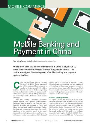 Mobile Banking and Payment in China