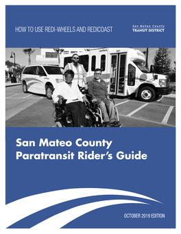 San Mateo County Paratransit Rider's Guide