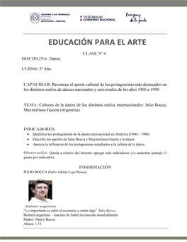 Educación Para El Arte