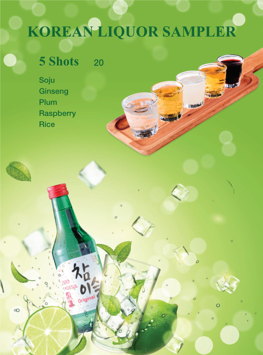 Korean Liquor Sampler