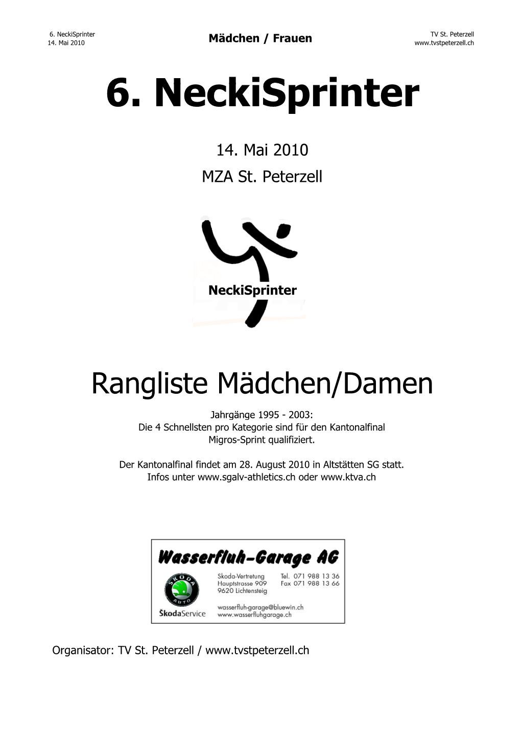 Rangliste2010 Definitiv