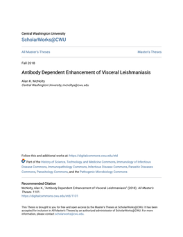 Antibody Dependent Enhancement of Visceral Leishmaniasis