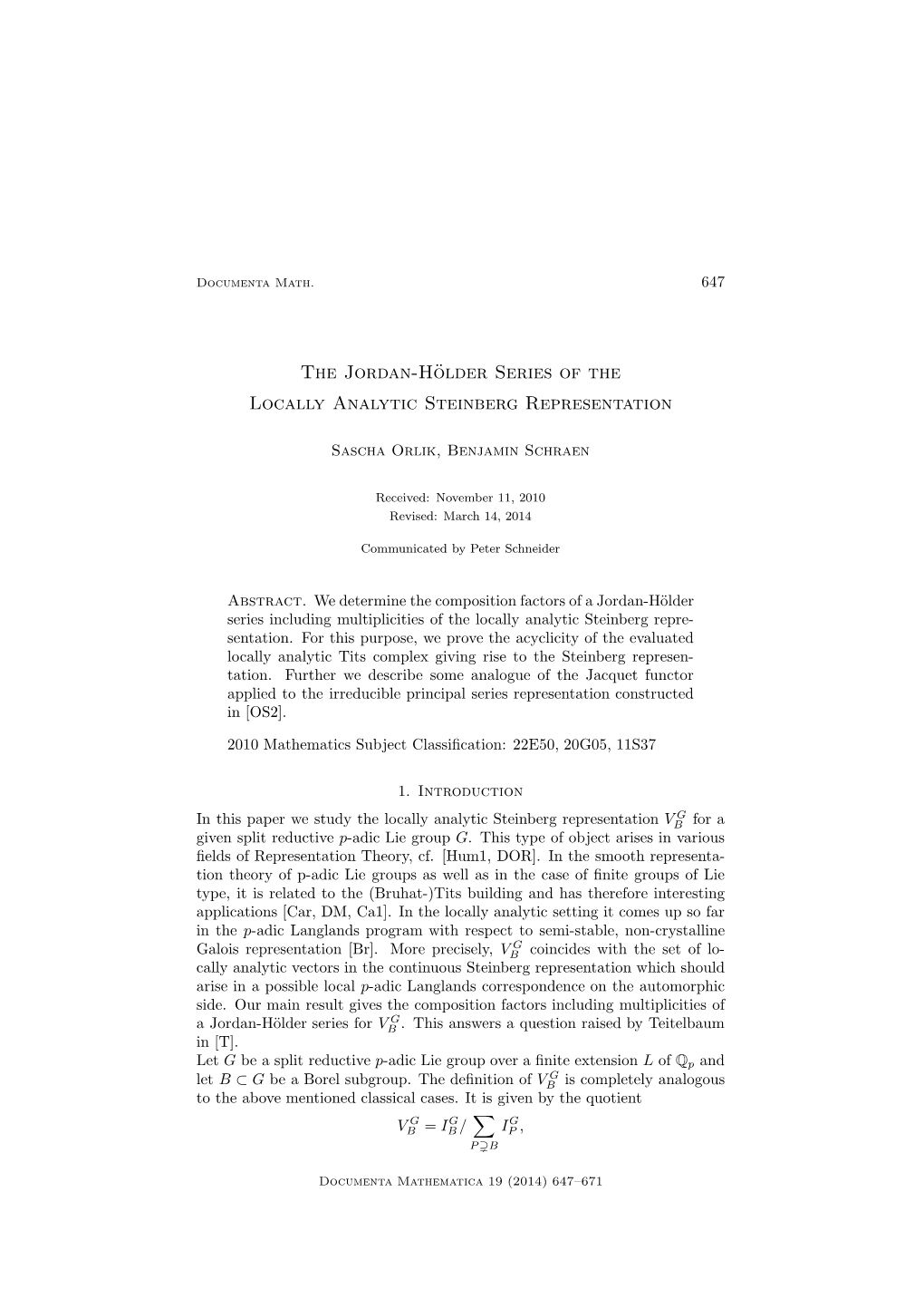 The Jordan-Hölder Series of the Locally Analytic Steinberg