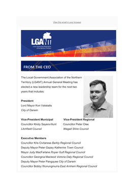 (LGANT) Annual General Meeting Has Elected a New Leadership Team for the Next Two Years That Includes