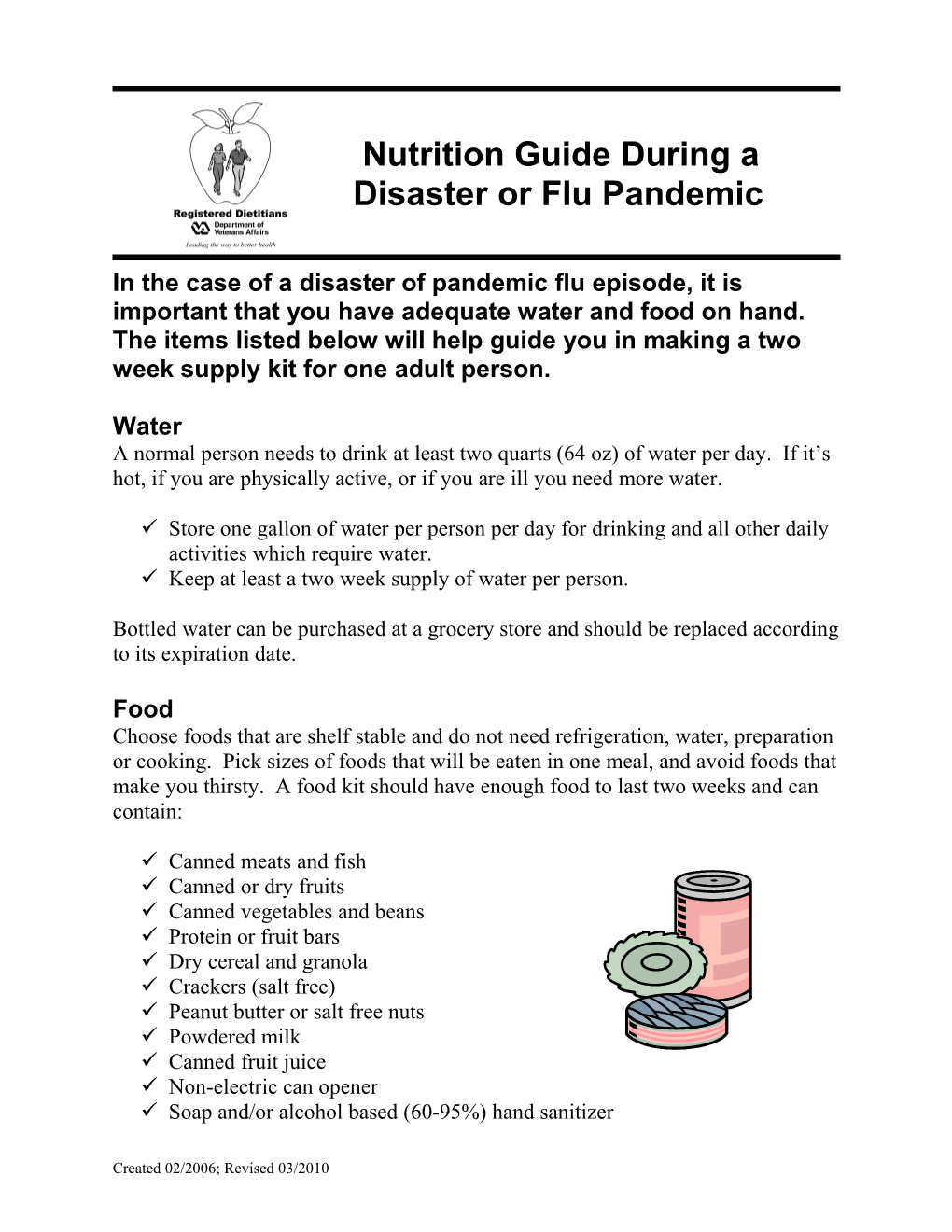 Disaster Or Flu Pandemic