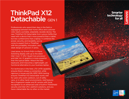 Thinkpad X12 Detachable GEN 1
