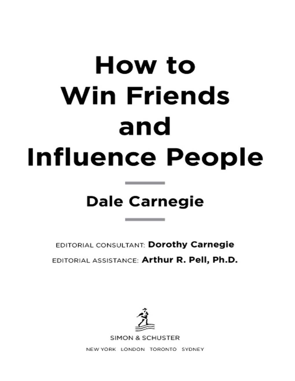 How to Win Friends and Influence People Dale Carnegie