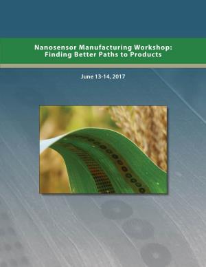 Nanosensor Manufacturing Workshop Summary (2017)