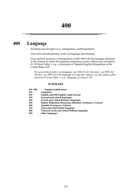 400 Language