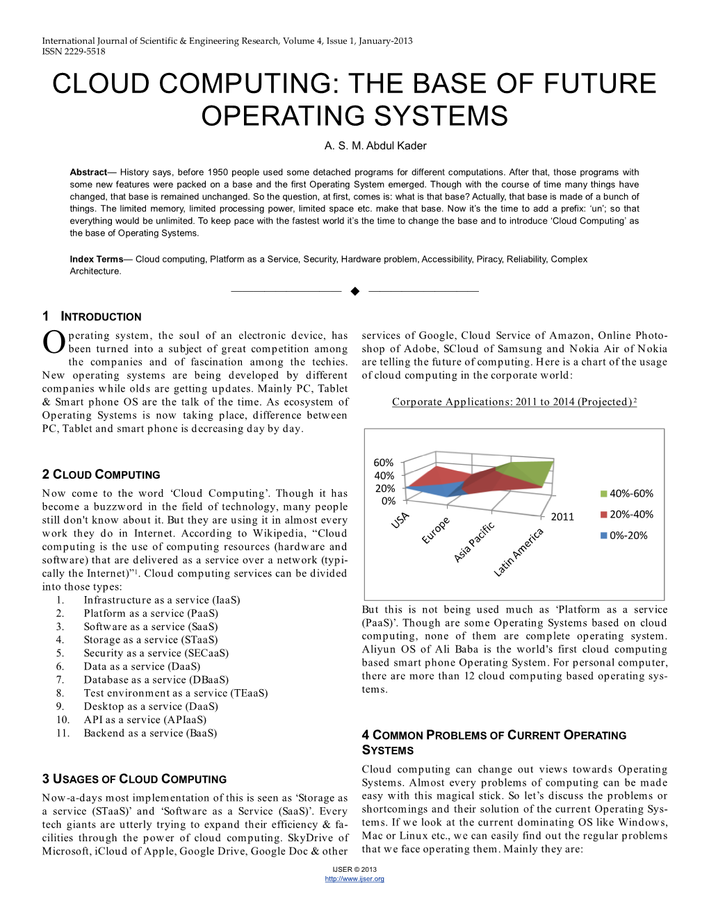 Cloud Computing: the Base of Future Operating Systems A