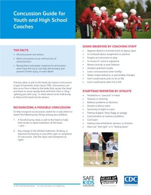 Concussion Guide for Coaches