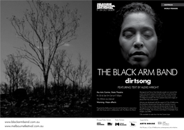 THE BLACK ARM BAND Dirtsong FEATURING TEXT by ALEXIS WRIGHT