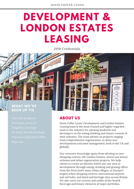 Development & London Estates Leasing