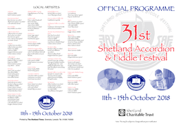 Shetland Accordion & Fiddle Festival