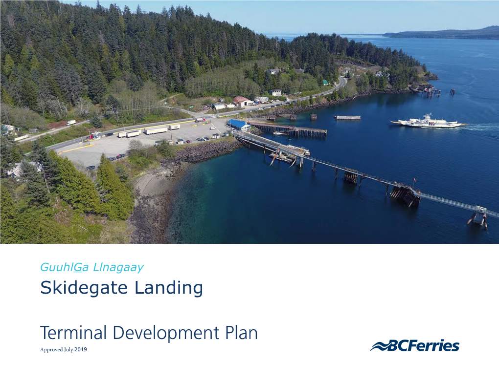 Terminal Development Plan Approved July 2019 PUBLISHING INFORMATION