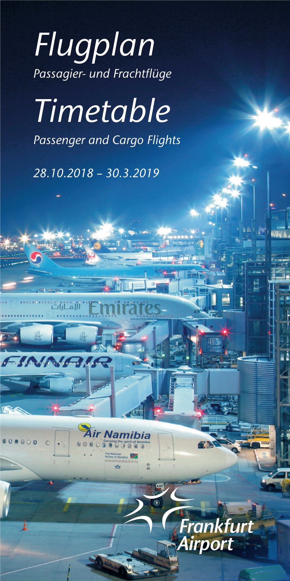 Flugplan Winter 2018