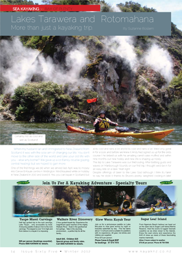 Lakes Tarawera and Rotomahana More Than Just a Kayaking Trip