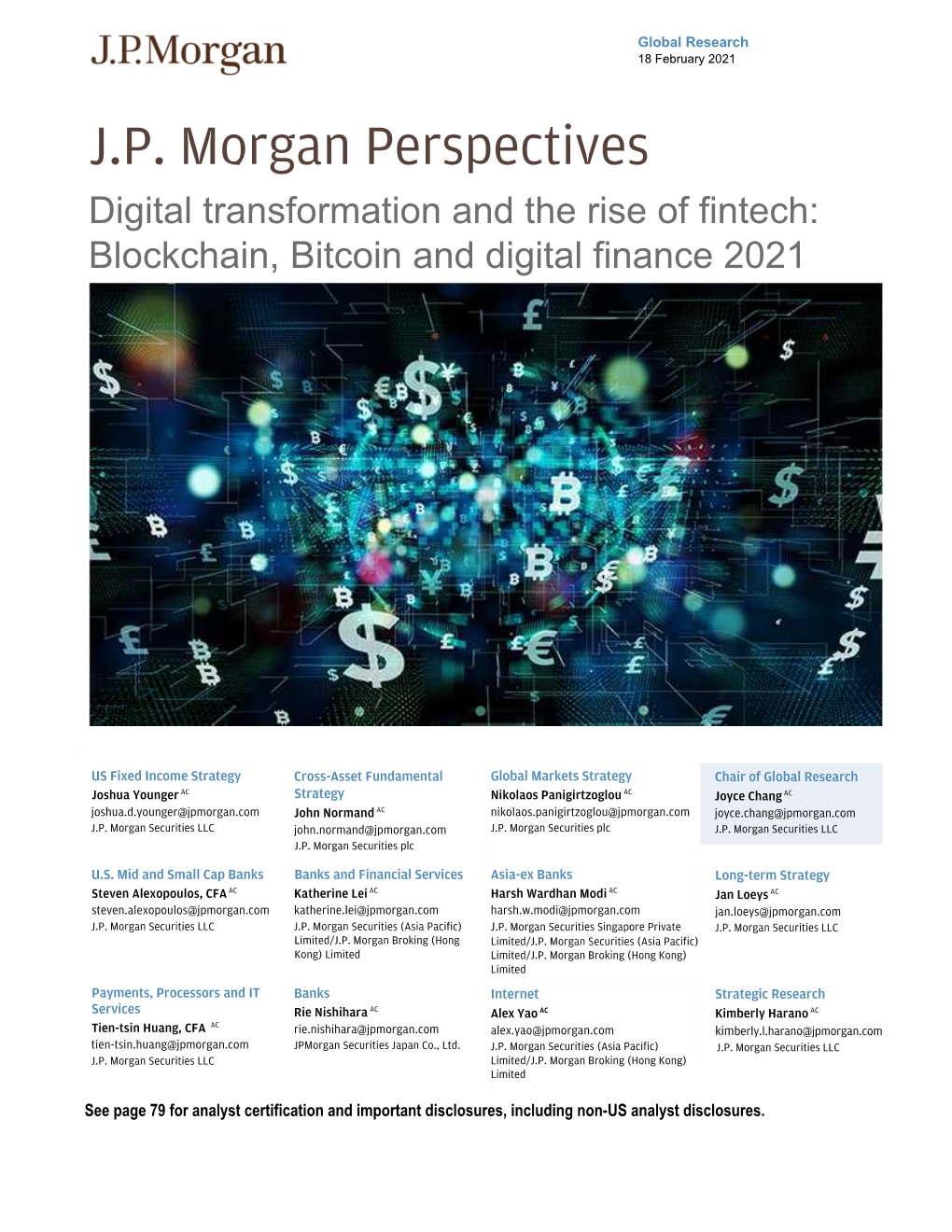 JPM Bitcoin Report