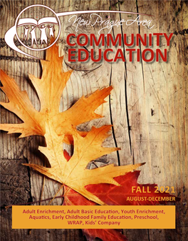 Community Education Fall 2021 Brochure
