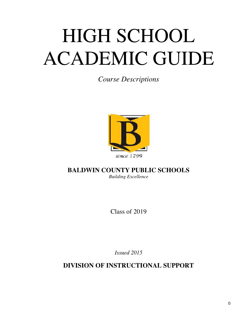 HIGH SCHOOL ACADEMIC GUIDE Course Descriptions