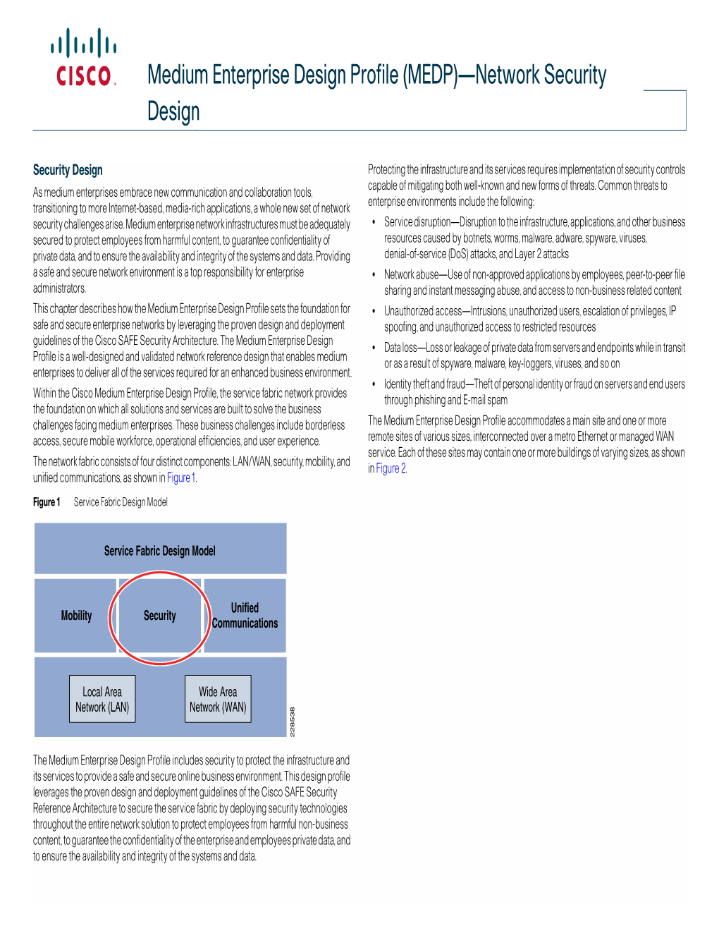 Medium Enterprise Design Profile (MEDP)—Network Security Design
