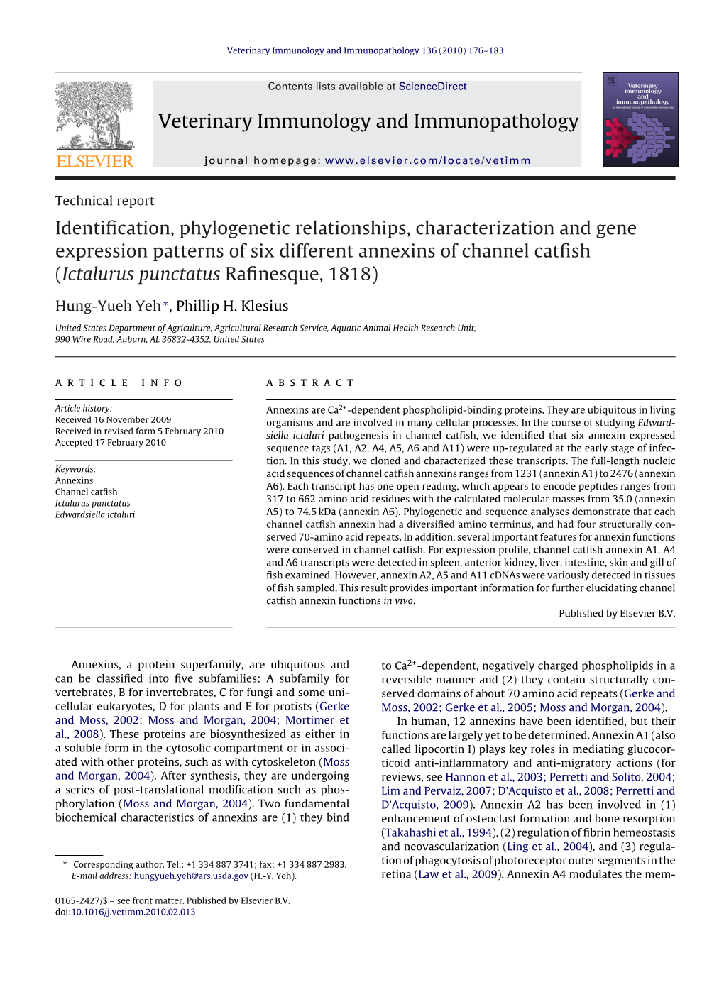 Veterinary Immunology and Immunopathology Identification, Phylogenetic Relationships, Characterization and Gene Expression Patte