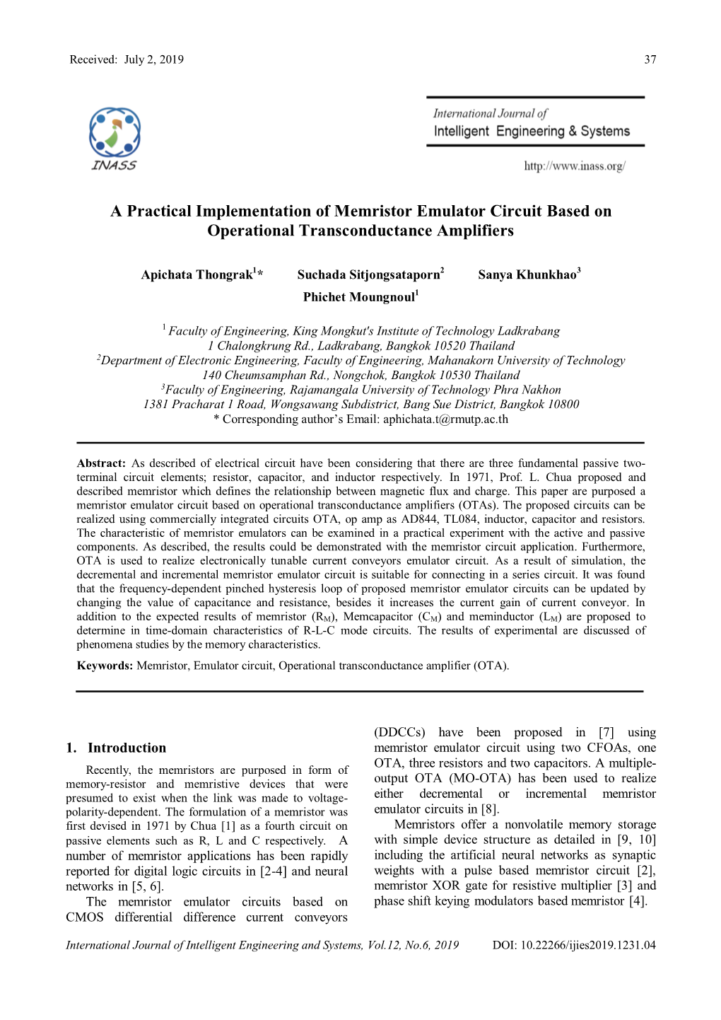 A Practical Implementation of Memristor Emulator Circuit Based on Operational Transconductance Amplifiers