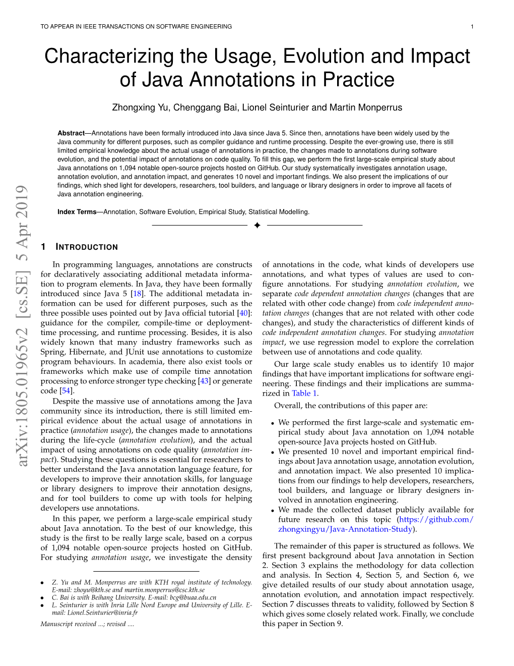 Characterizing the Usage, Evolution and Impact of Java Annotations in Practice