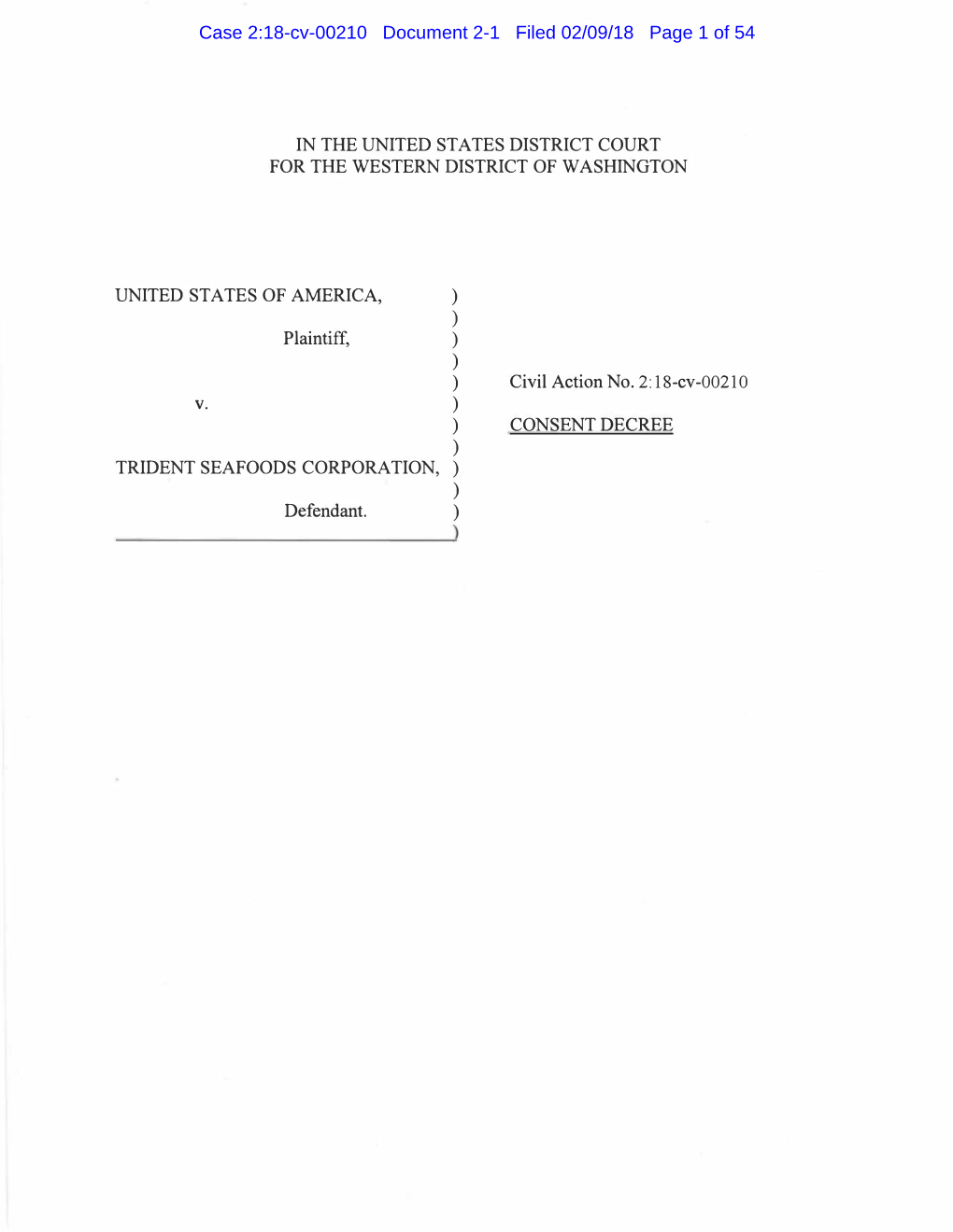 Case 2:18-Cv-00210 Document 2-1 Filed 02/09/18 Page 1 of 54