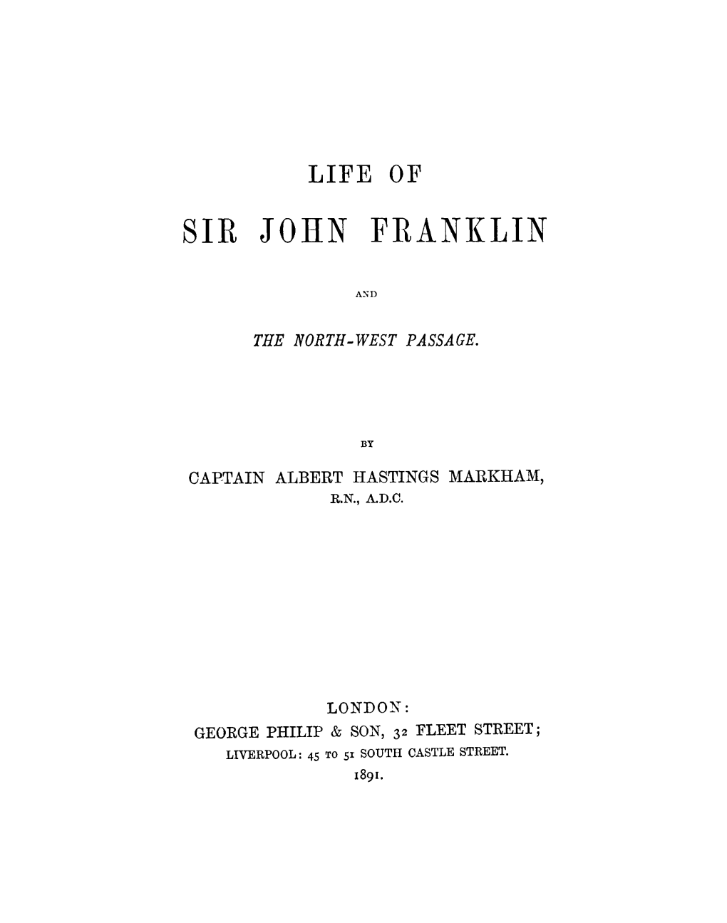 Sir John Franklin