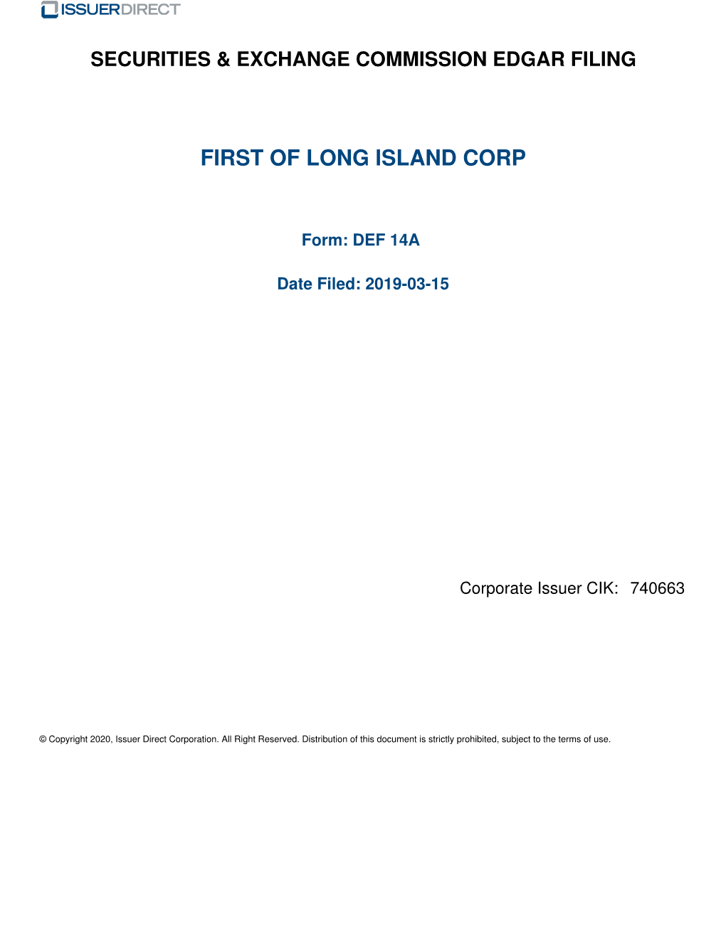 First of Long Island Corp