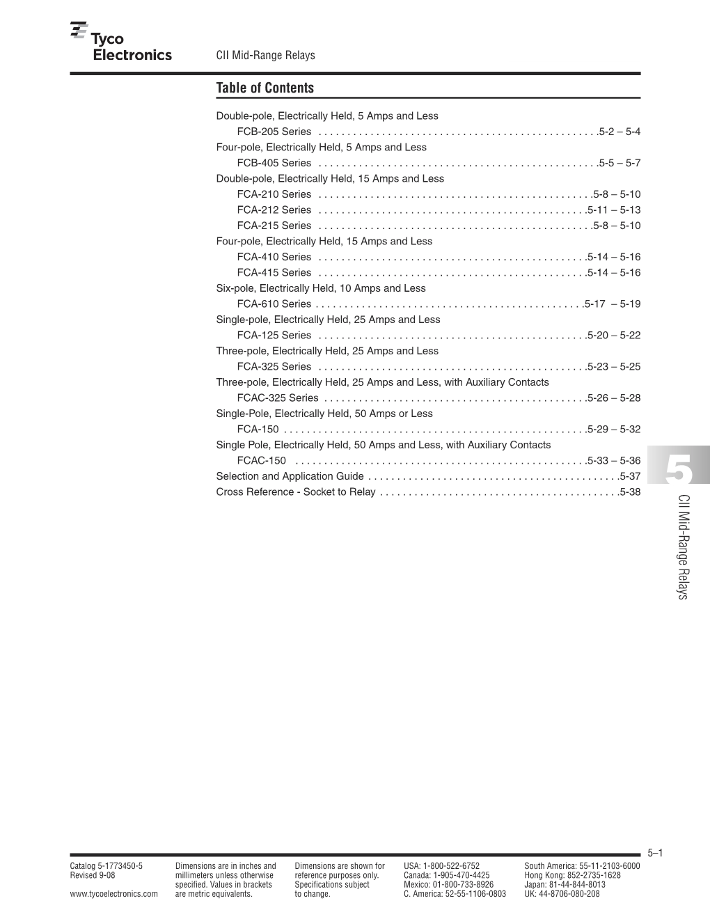 CII Mid-Range Relays Catalog