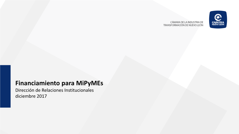 Financiamiento Para Mipymes