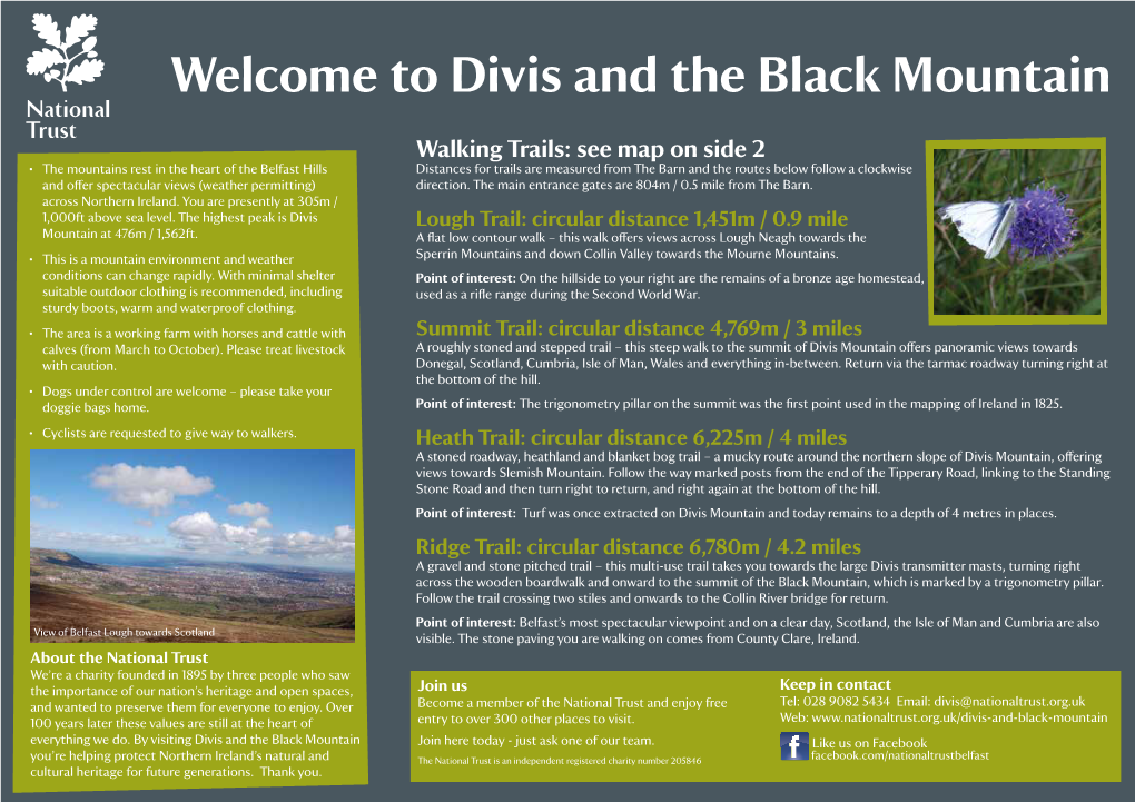 Welcome to Divis and the Black Mountain