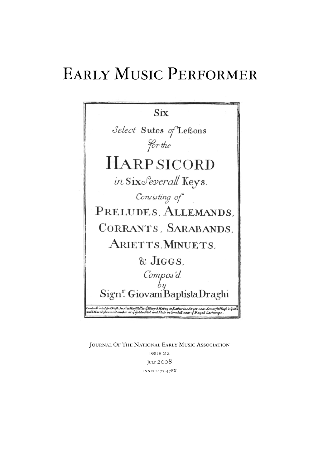 Early Music Performer