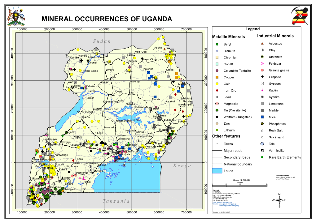 Mineral Occurrences of Uganda